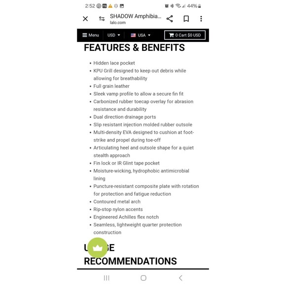 LALO Shadow Amphibian 5 in Tactical Boots Size 6.5 Black Ops 1ML001 BKO 065 - Picture 15 of 16